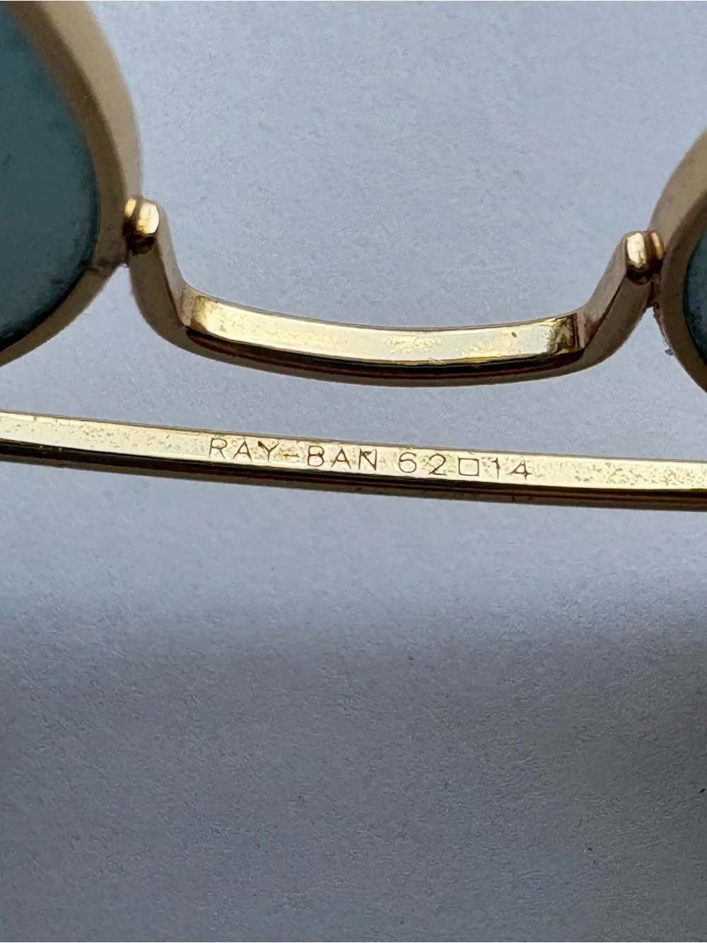 Ray-Ban Large Aviator Gold with Silver/Blue Polarized Flash Lenses